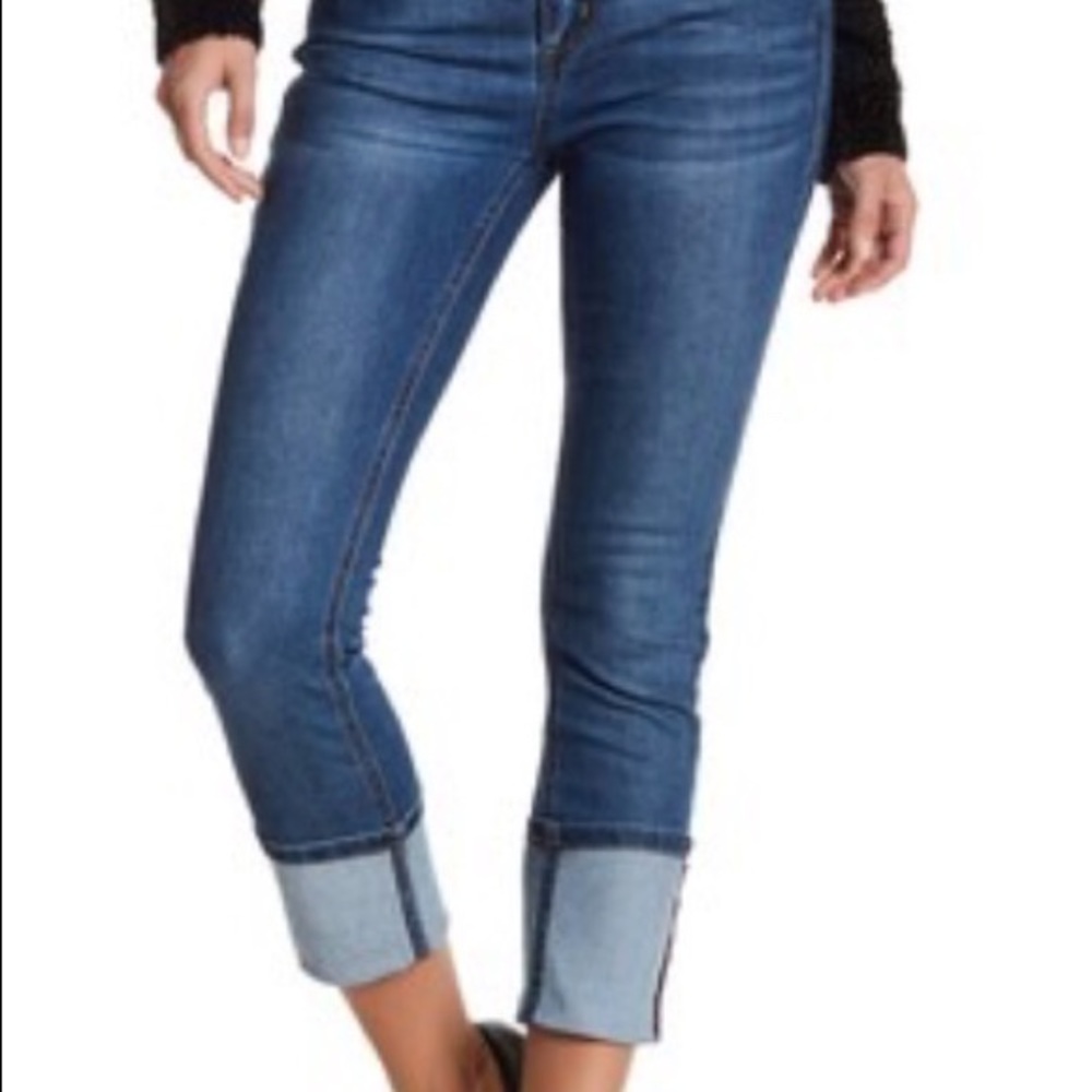 NWT Seven7 Cuffed Jeans. Sz 14